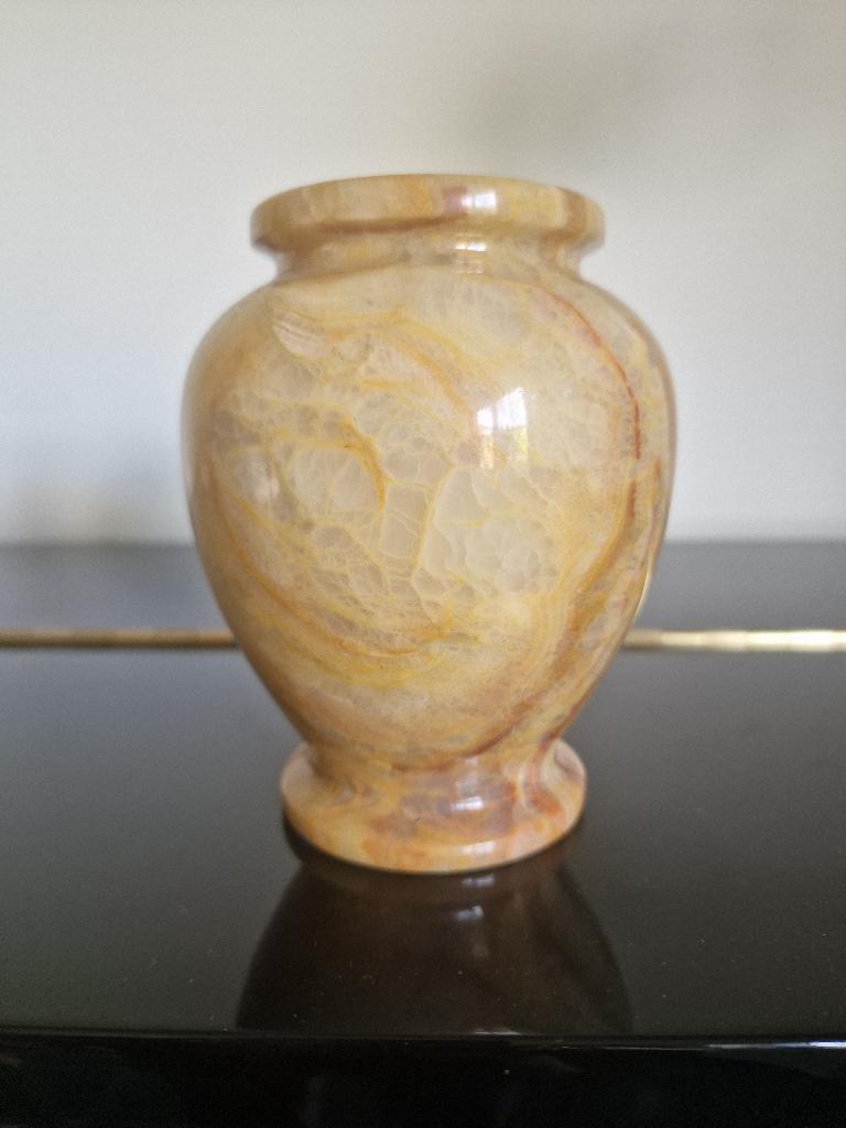 Vase vintage en marbre onyx, Enlèvement ou Envoi