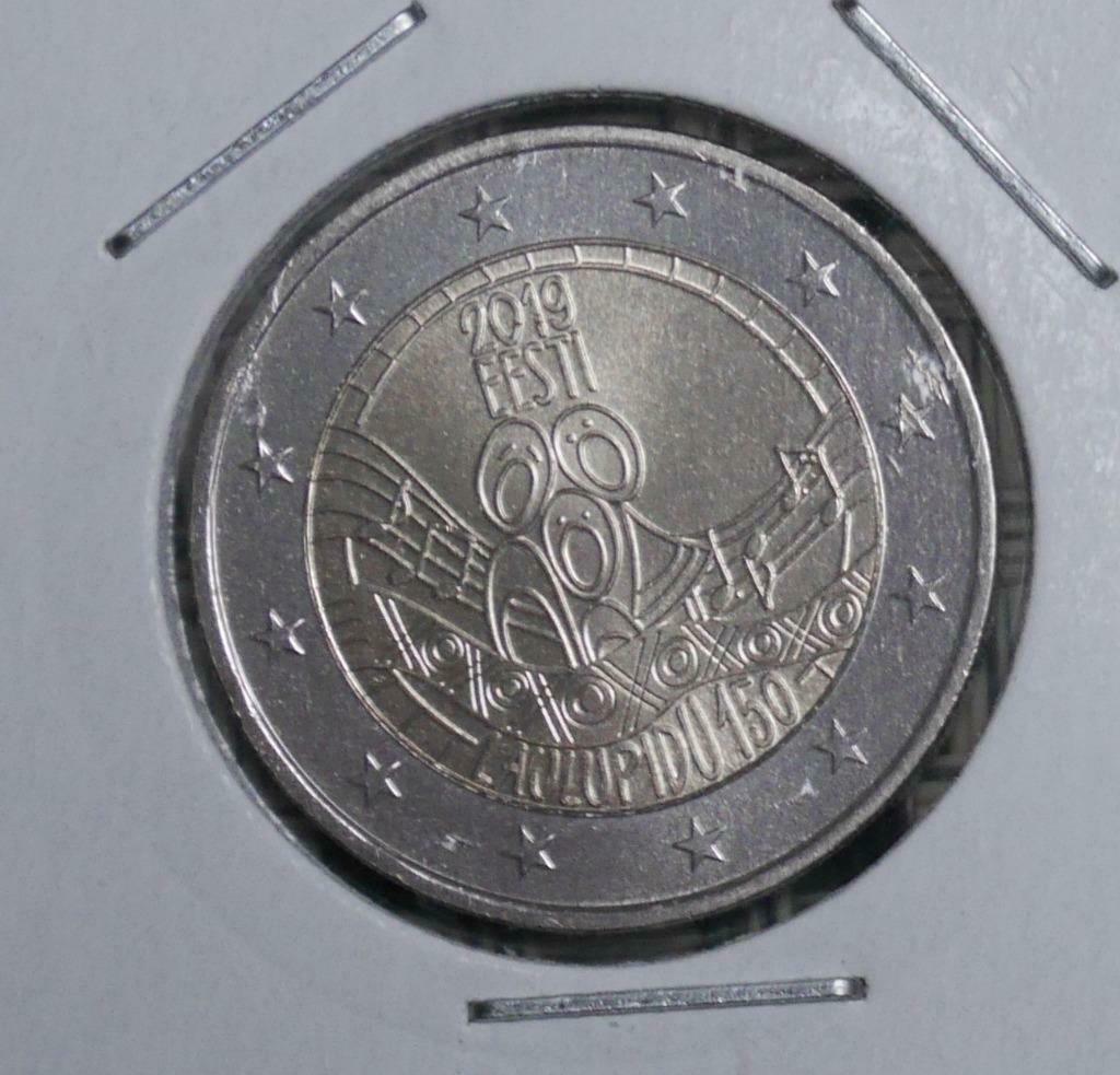 2 euro Estland 2019 UNC Singing Festival, Postzegels en Munten, Ophalen of Verzenden, Estland, 2 euro, Setje