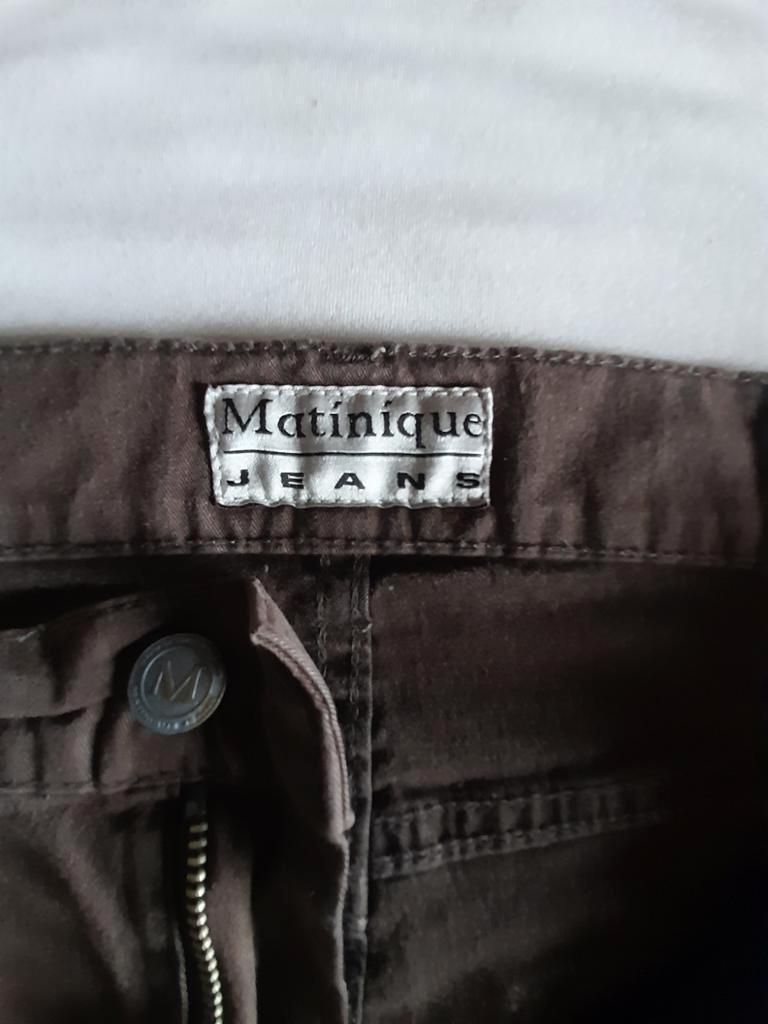 Mooie broek, heren, jeansstof, bruin, perfecte staat, large, Kleding | Heren, Broeken en Pantalons, Maat 52/54 (L), Bruin, Matinique