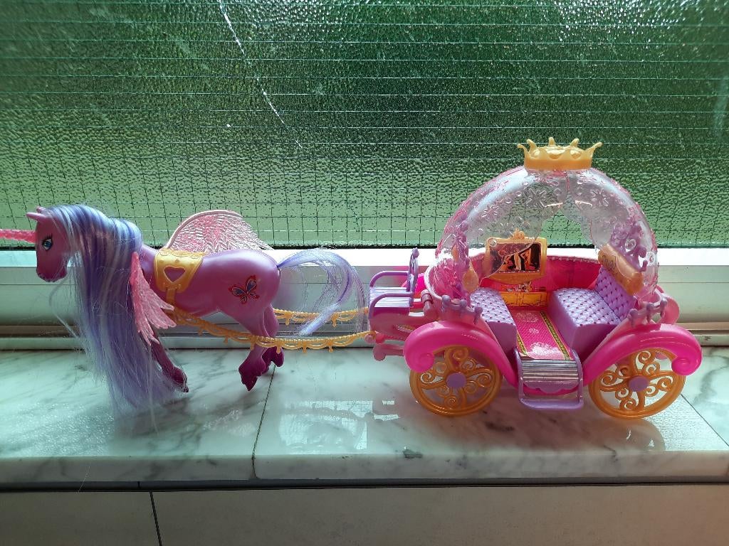 Pony met koets, Kinderen en Baby's, Speelgoed | My Little Pony, Ophalen, Zo goed als nieuw