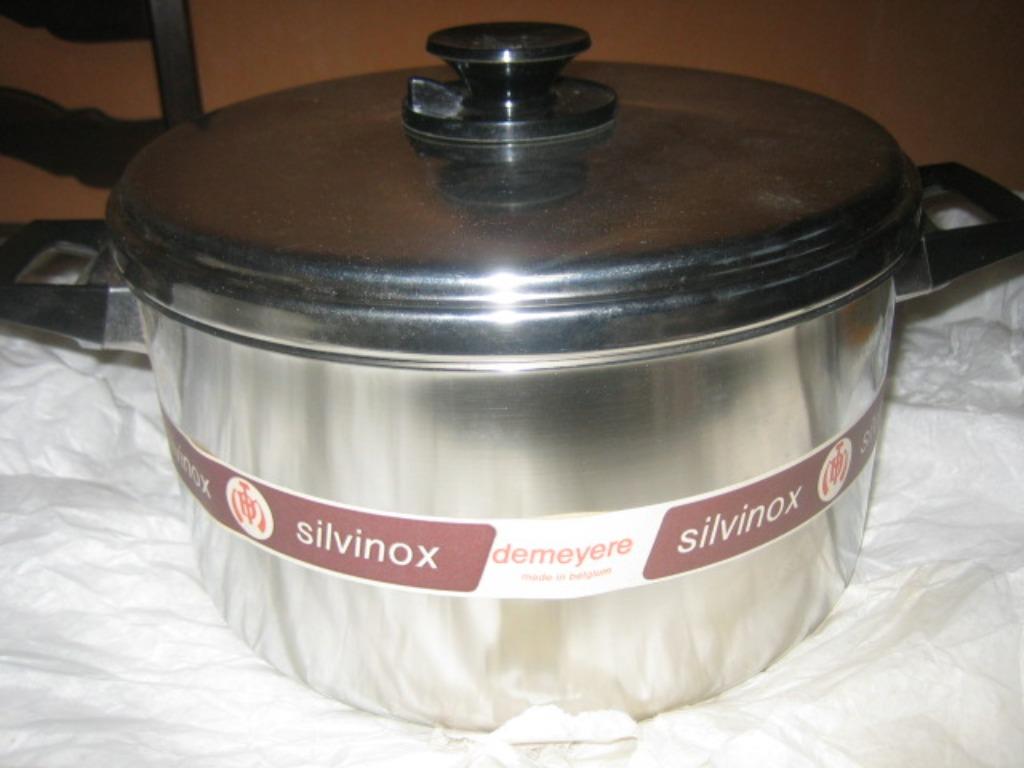 Demeyere, kookpot in Sylvinox, reeks "Classica", zilverwit, Inox, Keramische plaat, Zo goed als nieuw, Ophalen