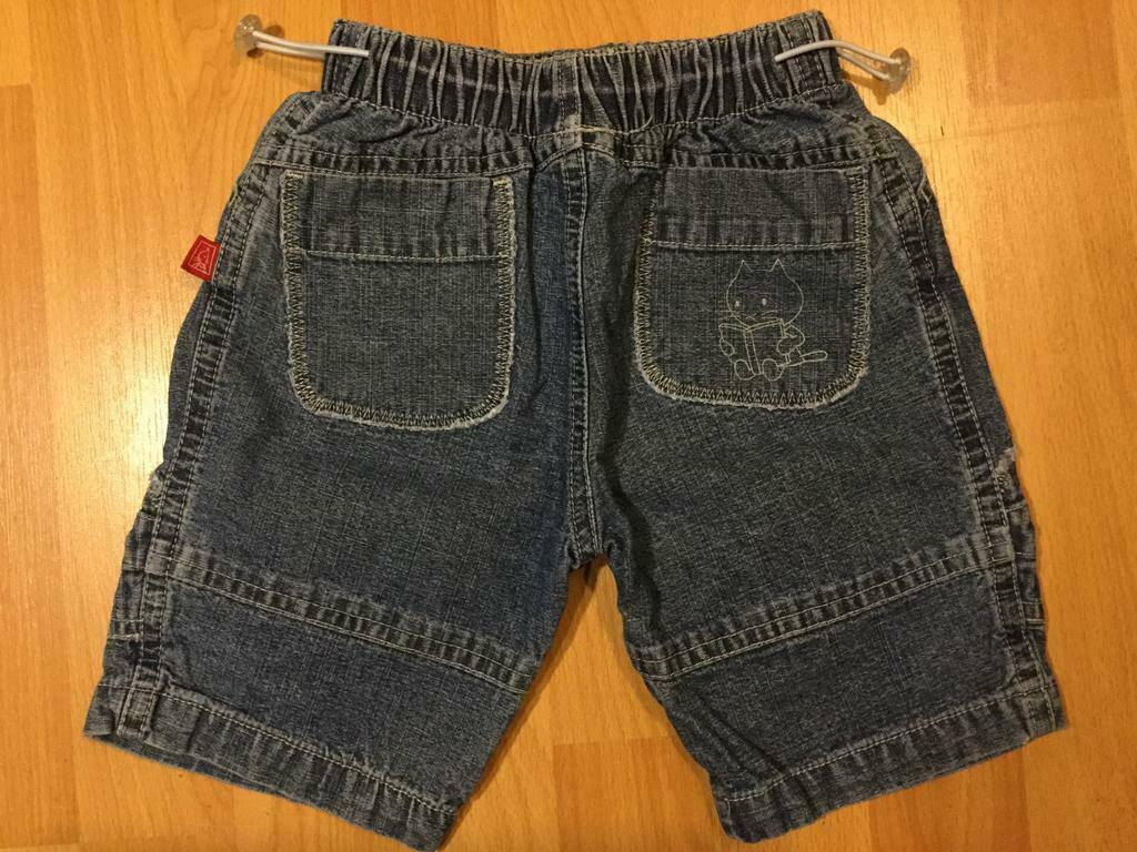 Blauwe Jeansbermuda Musti maat 68, Kinderen en Baby's, Ophalen of Verzenden, Jongetje of Meisje, Broekje