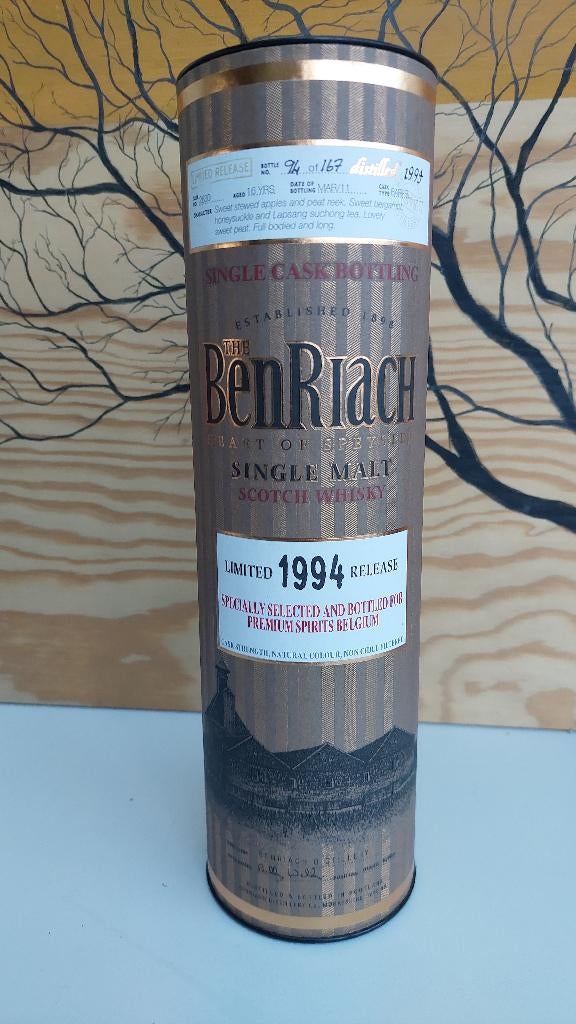 Whisky BenRiach 1994, Verzamelen, Ophalen of Verzenden, Nieuw, Overige gebieden, Overige typen