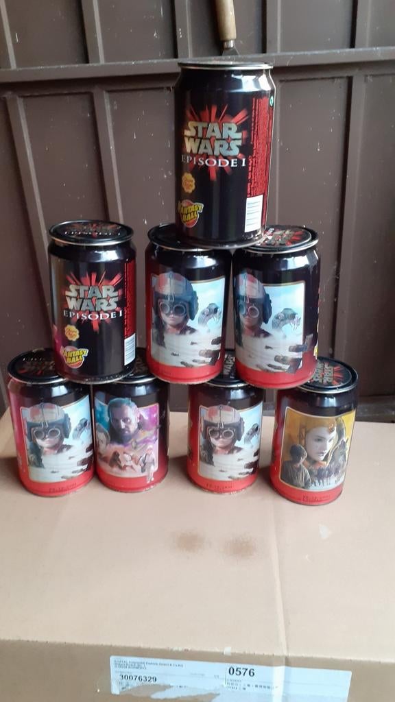 Star wars schupa schups ,lege blikken 8 stuks., Ophalen, Gebruikt