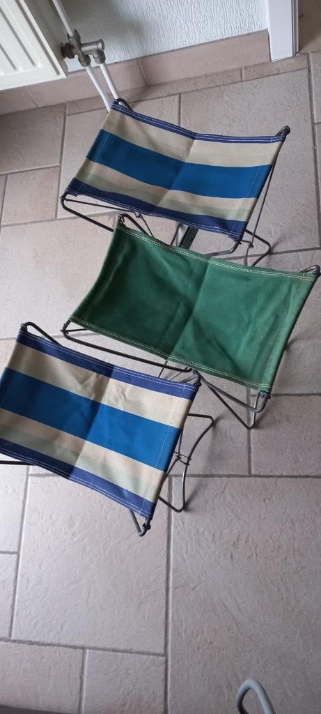 3 mooie plooibare stoeltjes., Enlèvement, Utilisé
