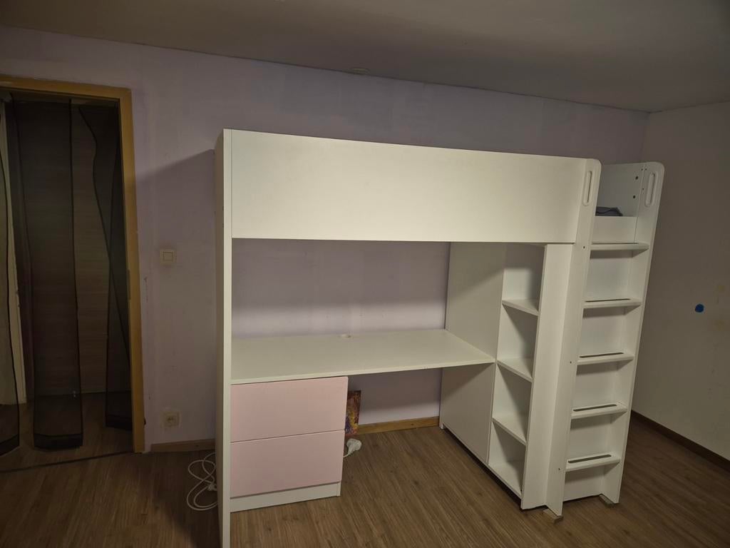 Lit enfant mezzanine avec bureau bon état, Ophalen