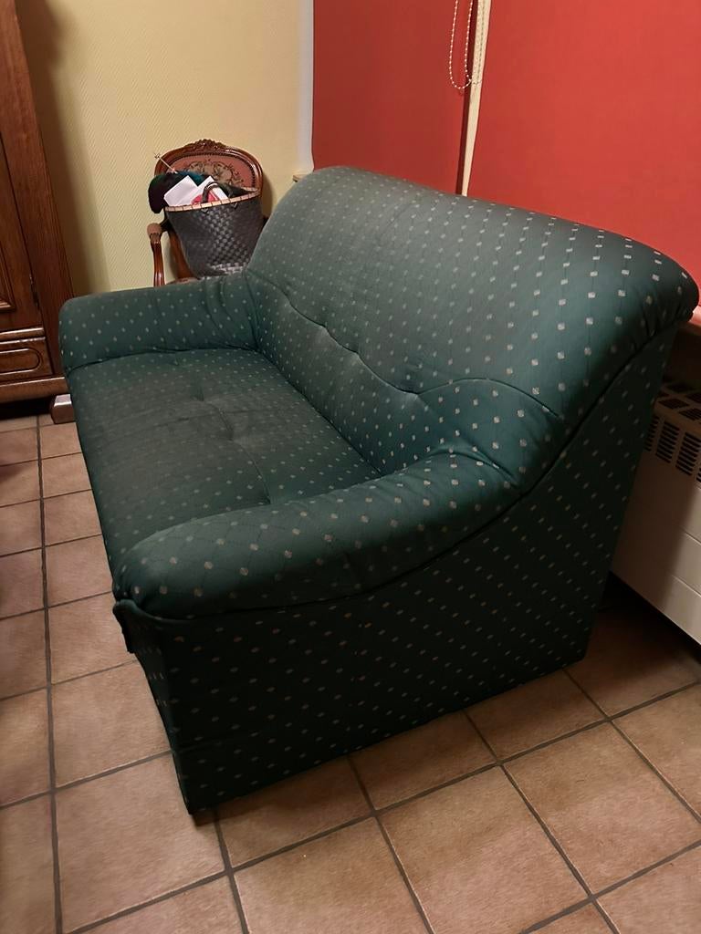 Tweezit sofa, Huis en Inrichting, Ophalen, Gebruikt, Stof