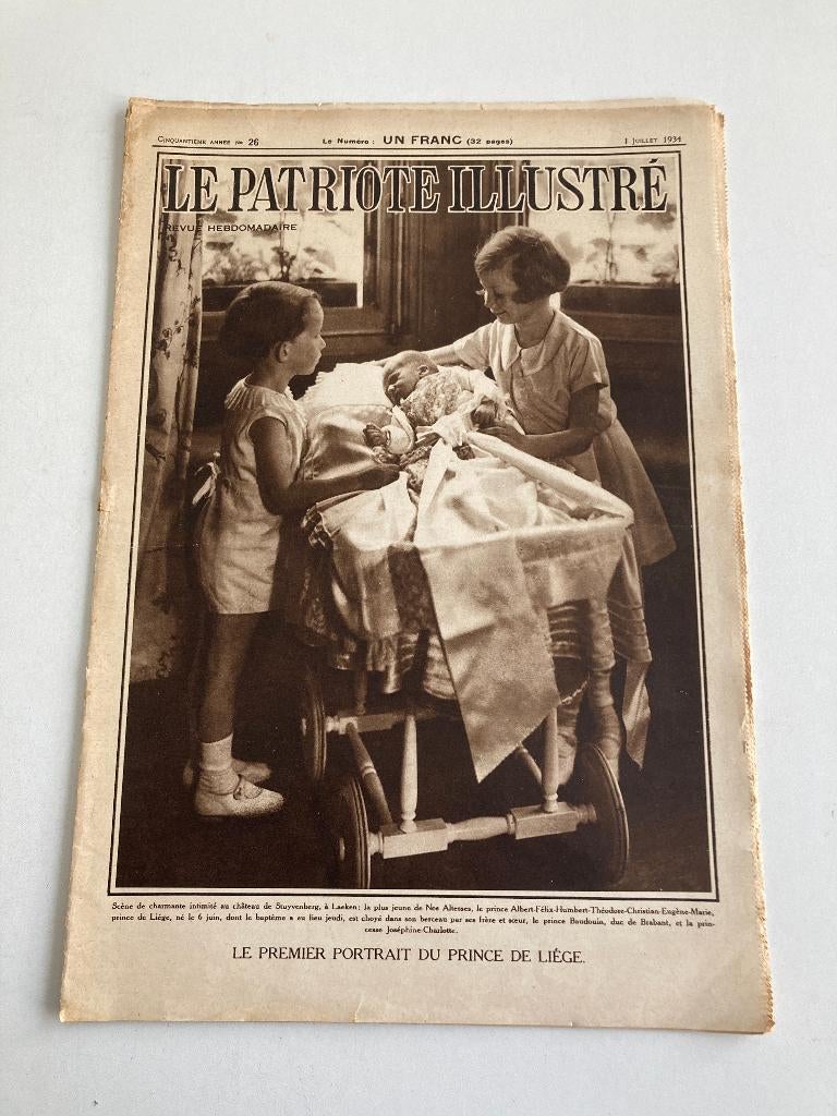 Le Patriote Illustré nr 26 1934 : Koningshuis, Cote d'Or, .., Ophalen of Verzenden, 1920 tot 1940, Tijdschrift