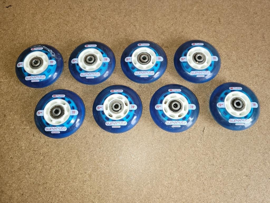 inline skates / rolschaatsen / roller blades wielen, Ophalen of Verzenden, Zo goed als nieuw