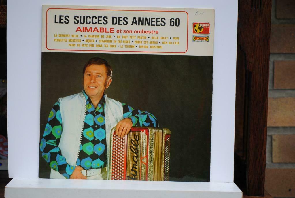 LP, Les succes des annees 60, Aimable et son orchestre, Cd's en Dvd's, Ophalen of Verzenden