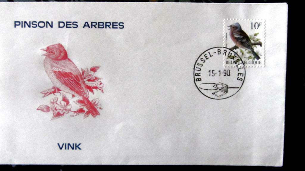 FIRST DAY COVER- VOGELS VAN BUZIN- DE VINK, Enlèvement ou Envoi, Affranchi, Animal et Nature