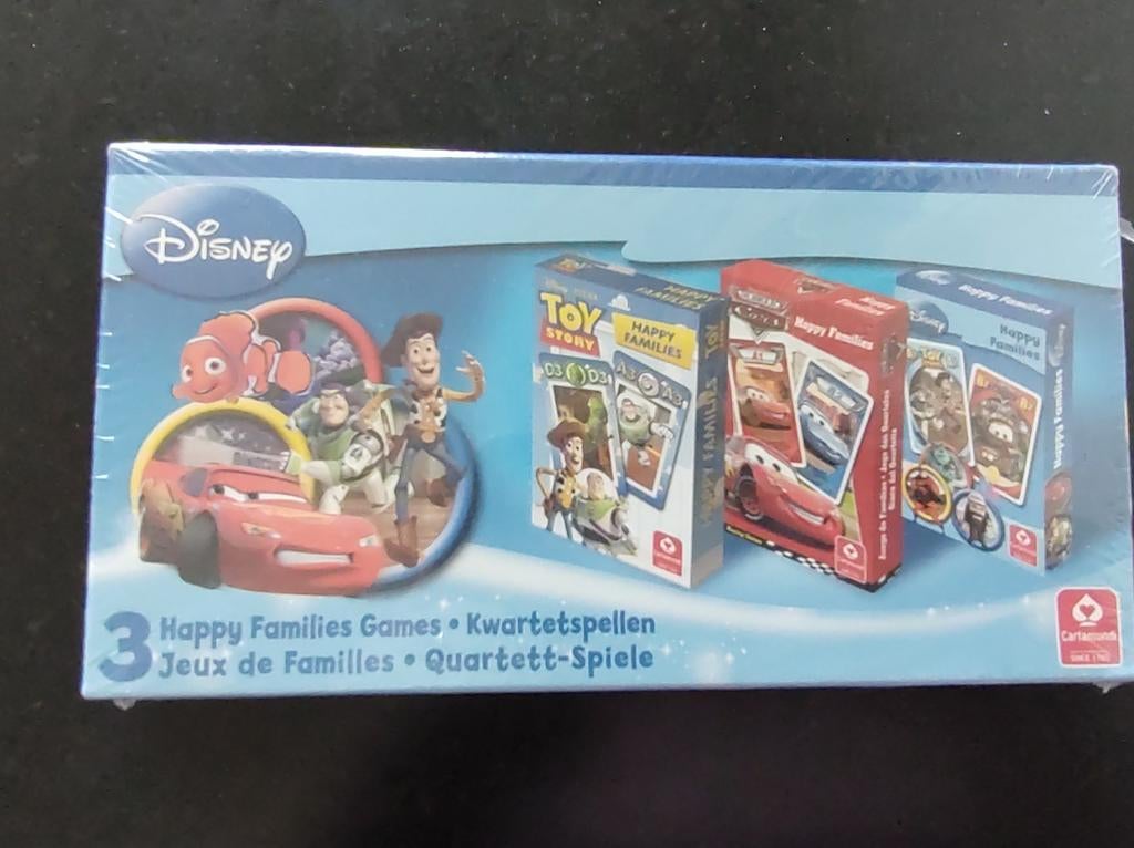 3 kwartetspellen, Disney, nieuw, Een of twee spelers, Ophalen of Verzenden, Nieuw, Disney