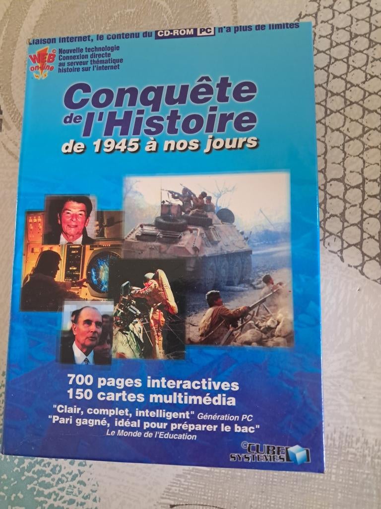 Jeu CD-rom / PC Conquête de l'Histoire de 1945 à nos jours, Consoles de jeu & Jeux vidéo, Jeux | PC, Enlèvement ou Envoi, Comme neuf