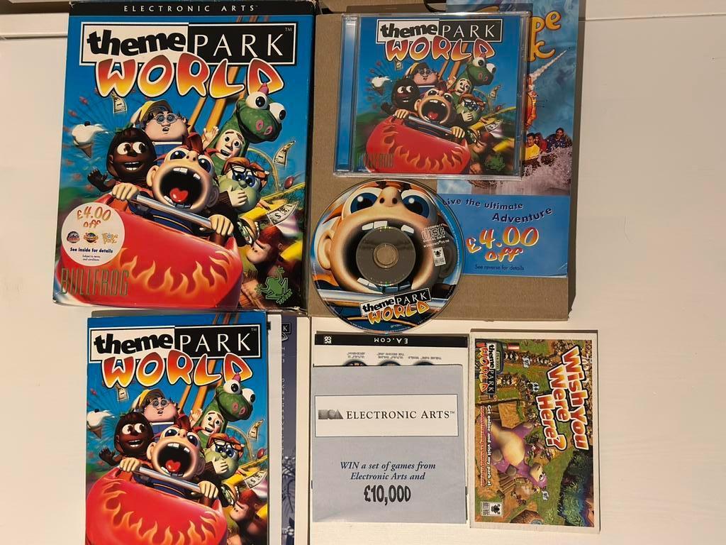 Theme Park World PC Big Box (1999) - Bullfrog - Complete, Ophalen of Verzenden, Zo goed als nieuw