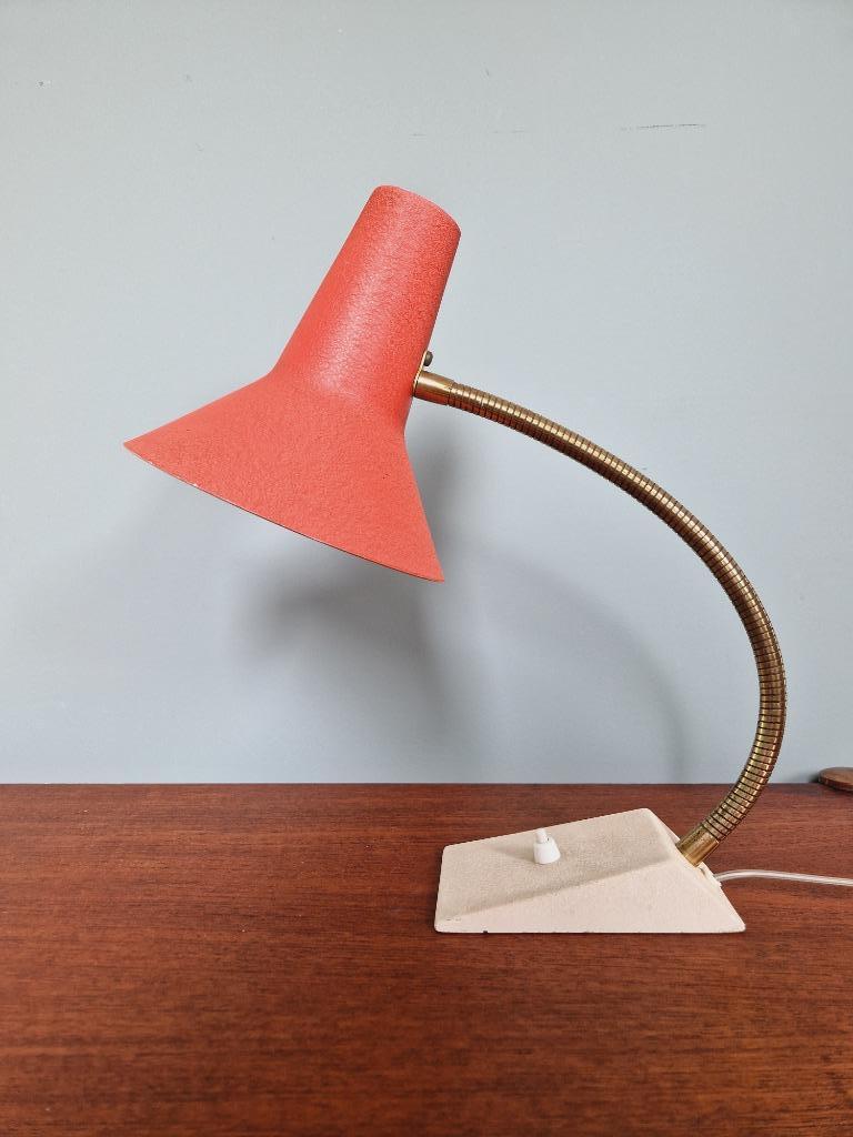 Lampe de bureau vintage articulée en métal, SIS, années 60, Maison & Meubles, Accessoires pour la Maison | Autre, Utilisé, Enlèvement ou Envoi