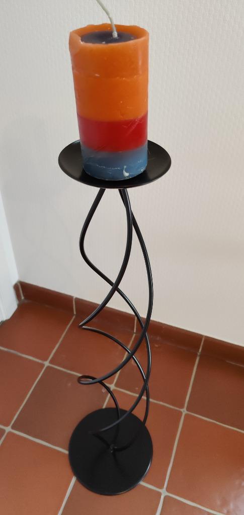 Design staander voor kaars, Huis en Inrichting, Ophalen, Zwart, Zo goed als nieuw, Kaars