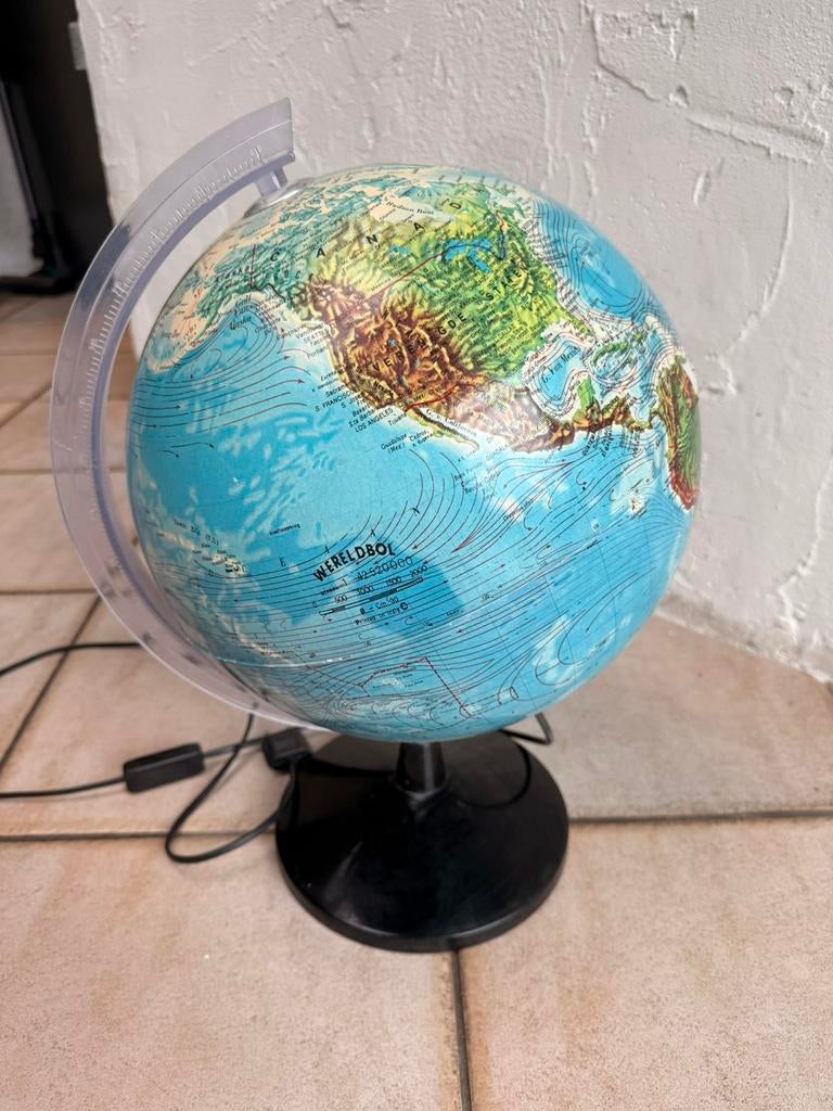 Wereldbol, Ophalen, Verlicht, Gebruikt