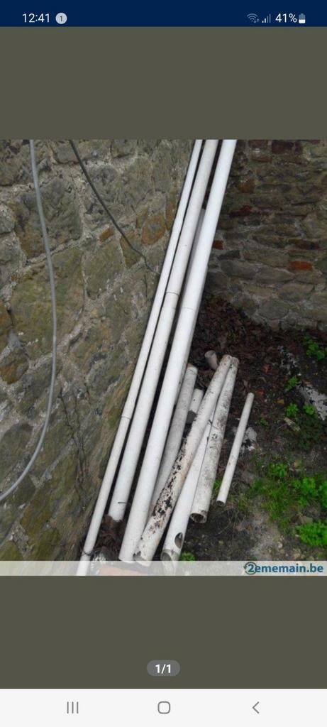 Plusieurs tuyaux pvc, Doe-het-zelf en Bouw, Ophalen, Gebruikt, PVC, Overige typen