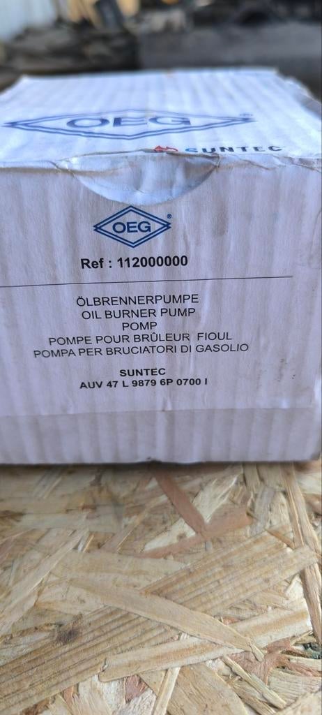 Pompe pour brûleur fioul : 50 €, Enlèvement, Neuf