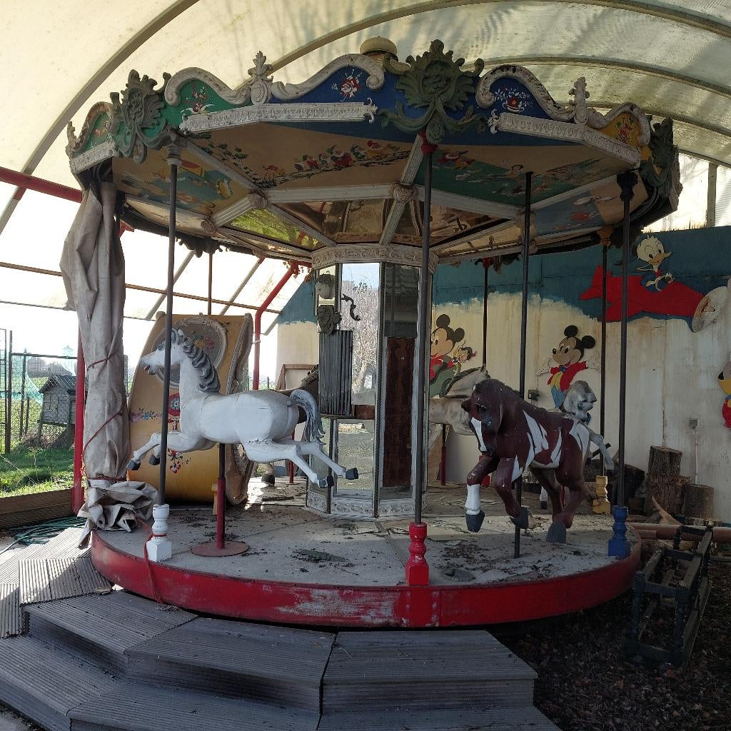 grote oude paarden carroussel, Antiek en Kunst, Ophalen