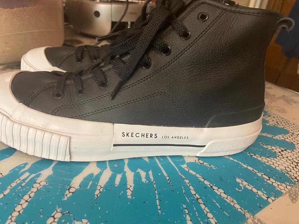 Skechers leer, Kleding | Heren, Schoenen, Zwart, Ophalen of Verzenden, Zo goed als nieuw, Sneakers