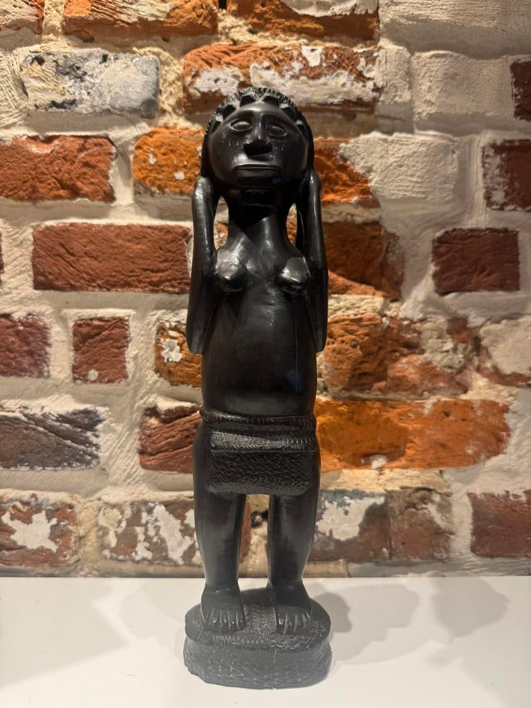 Mbutti Afrikaans Ebbenhouten beeldje, Ophalen of Verzenden