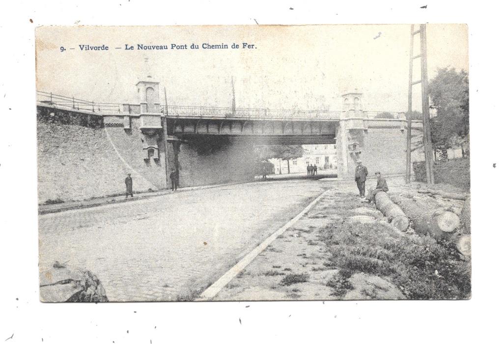 Vilvoorde NA71: De nieuwe spoorbrug 1909, Verzamelen, Ophalen of Verzenden, Voor 1920, Gelopen, Vlaams-Brabant
