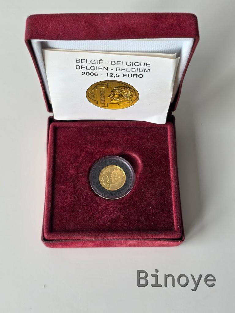 12,5€ or 2006 Belgique Léopold I – Proof, Enlèvement ou Envoi, Belgique, Autres valeurs, Or