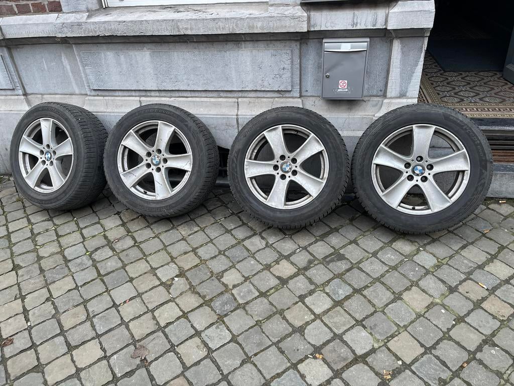 Originele BMW X5 E70 wintervelgen, 5x120, 18 inch, Ophalen, 18 inch, Winterbanden, Band(en)
