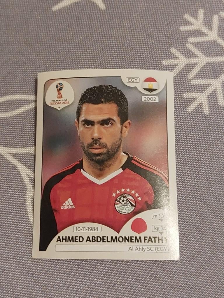 Panini / Sticker / Ahmed Abdelmonem Fathy / Egypte, Verzenden, Nieuw, Poster, Plaatje of Sticker