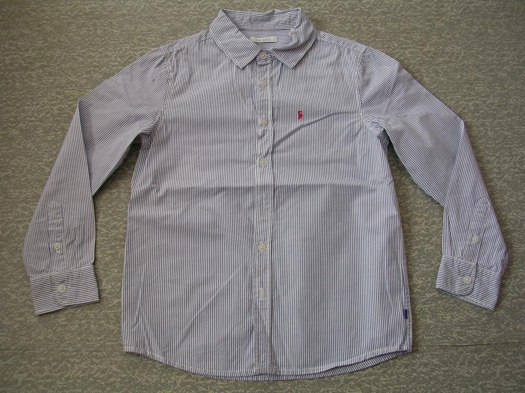 Gestreept jongenshemd. Maat 128, Enfants & Bébés, Vêtements enfant | Taille 128, Garçon, Chemise ou Chemisier, Comme neuf, Okaïdi