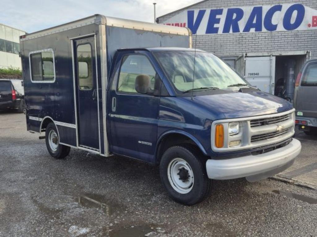 CHEVROLET EXPRESS CARGO- BJ 1998, Automaat, Achterwielaandrijving, Blauw, Bedrijf