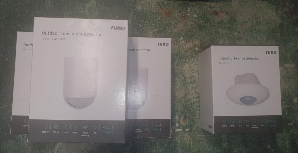 Détecteurs Niko blanc, Enlèvement, Neuf, Autres types