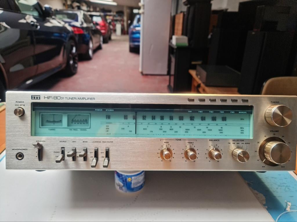 ‼️ IT HIFI 8031 TUNERVERSTERKER! TE CONTROLEREN!!! ‼️, Audio, Tv en Foto, Ophalen, Gebruikt, Analoog