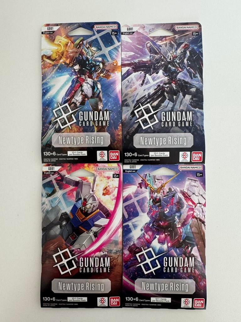Gundam Newtype Rising sleeved booster set, Hobby en Vrije tijd, Ophalen of Verzenden, Zo goed als nieuw, Booster