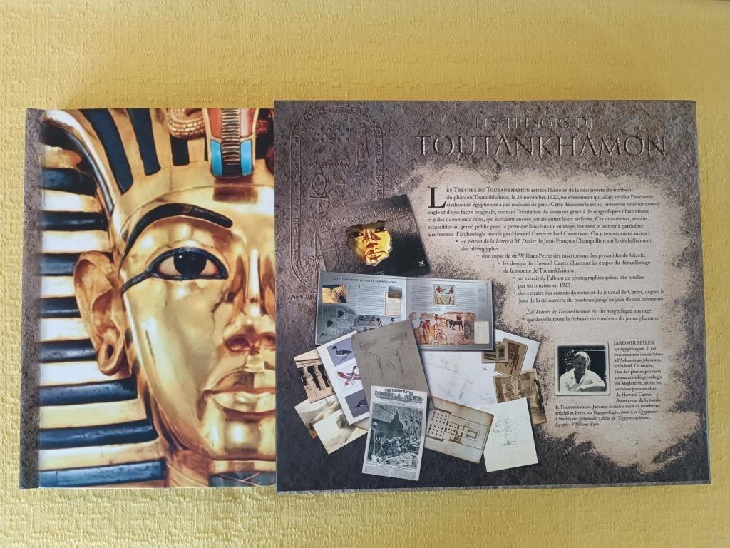 Les Trésors de Toutankhamon dans une belle farde cartonnée, 14e siècle ou avant, Comme neuf, Enlèvement, Jaromir Malek