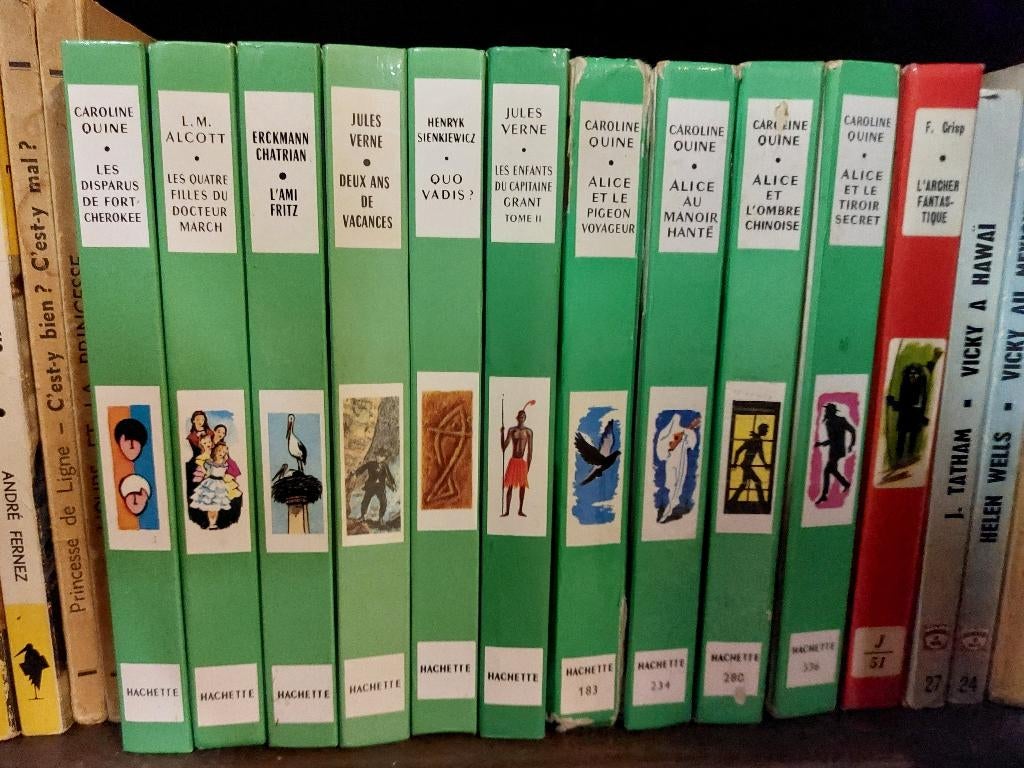 Livres Bibliothèque Verte Hachette, Ophalen, Non-fictie, Zo goed als nieuw, Divers auteurs