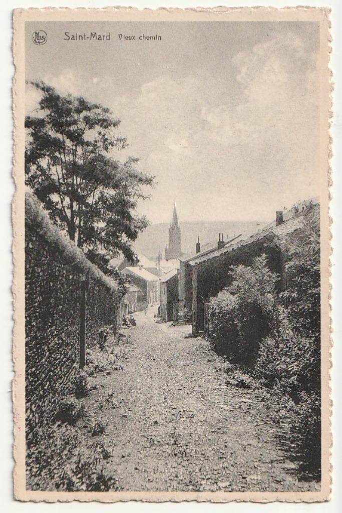 Saint-Mard Vieux Chemin, Envoi, Affranchie, Luxembourg