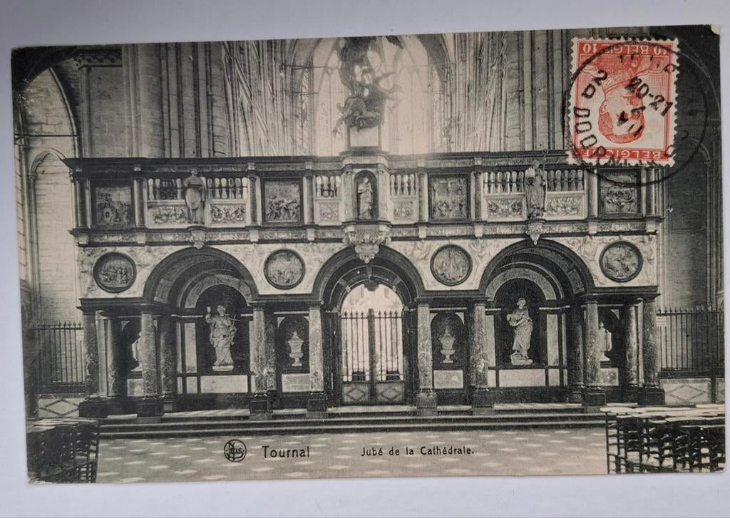 Doornik, kathedraal Jube, Ophalen of Verzenden, Gelopen, Henegouwen