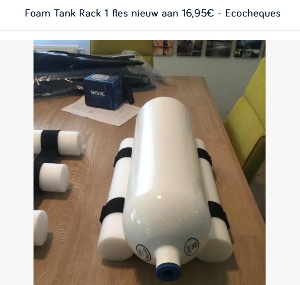 Tank Rack TA21 (voor 1 fles) nieuw aan 16,95€ - Ecocheques, Watersport en Boten, Ophalen of Verzenden, Nieuw, Duikfles
