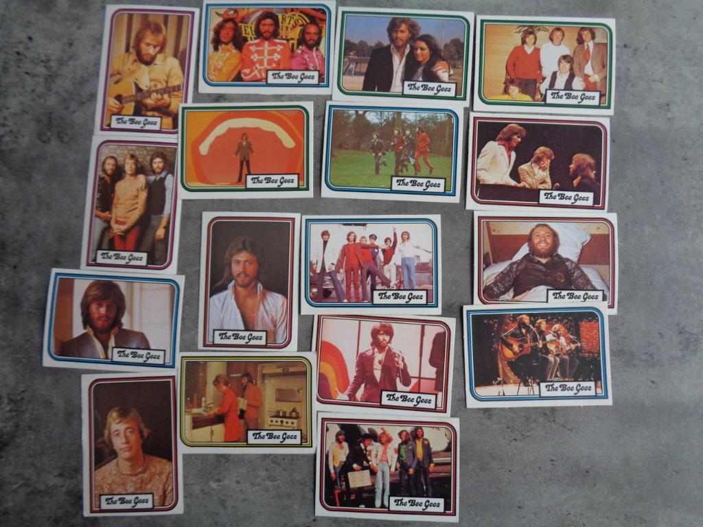 MONTY GUM KAARTEN BEE GEES ANDY GIBB 17X ANNO 1978, Verzenden