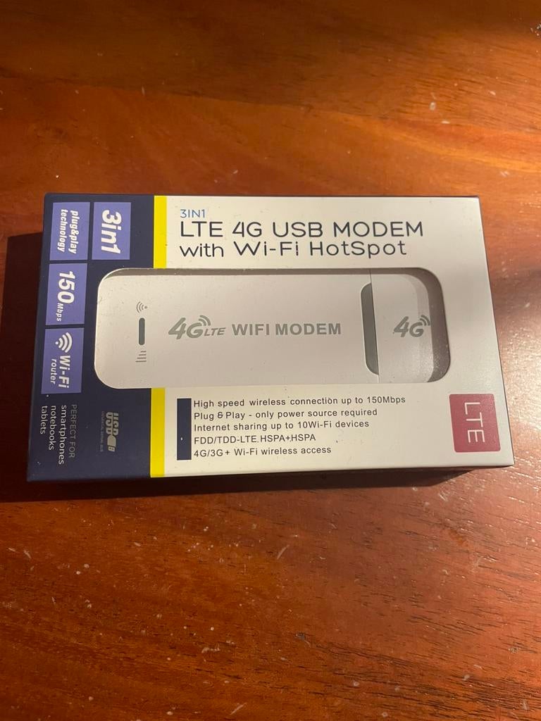 4g usb modem, Enlèvement