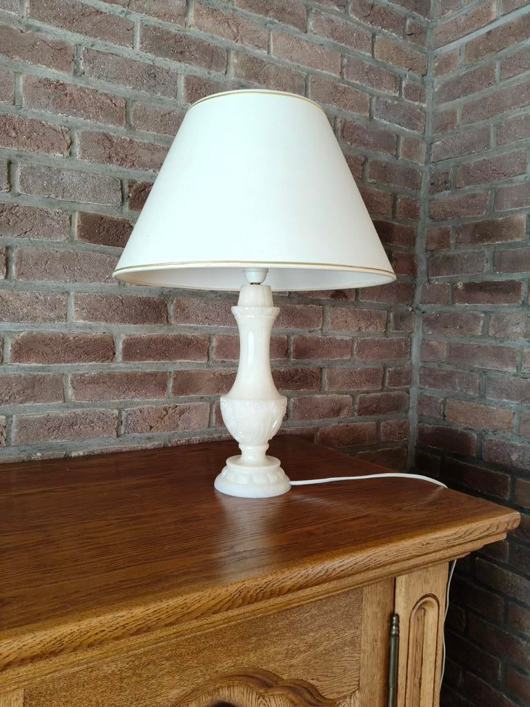 Lampe de table vintage avec abat-jour assorti, Enlèvement