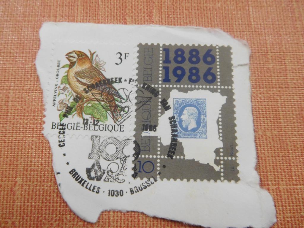 Timbres belges anciens oblitérés en duo, trio ou plus (2), Enlèvement ou Envoi, Affranchi, Autre