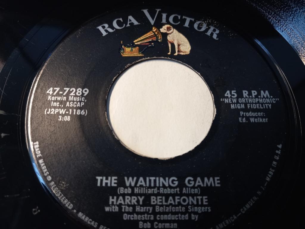 Harry Belafonte ‎– The Waiting Game / Ain't That Love '7, CD & DVD, Vinyles Singles, Comme neuf, Autres genres, Enlèvement ou Envoi