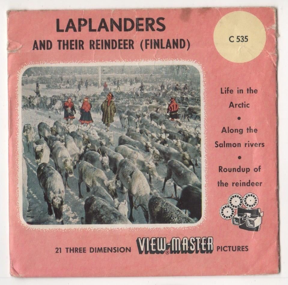 View-master De Lappen en hun rendieren C 535 Laplanders, Ophalen of Verzenden