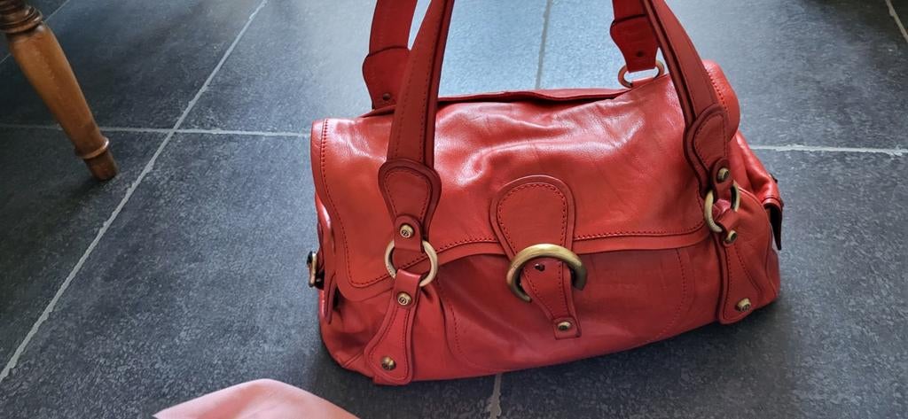 Rode tas Francesco Biasia, Handtassen en Accessoires, Tassen | Damestassen, Ophalen of Verzenden, Nieuw, Rood, Handtas