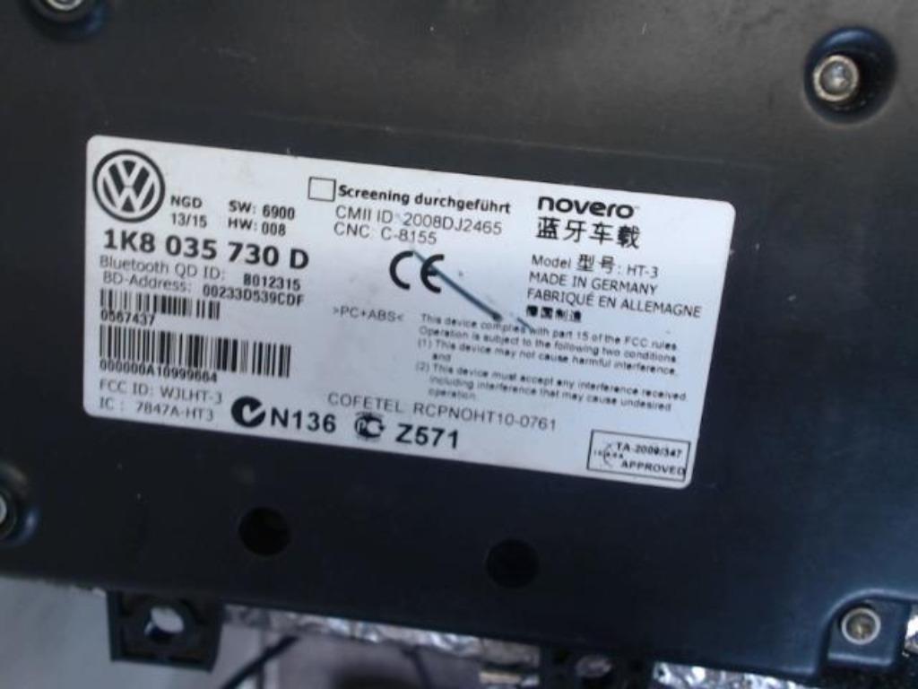 Module bluetooth Volkswagen Eos 2006-2011 1K8035730D (388A), Auto-onderdelen, Overige Auto-onderdelen, Volkswagen, Gebruikt, Ophalen