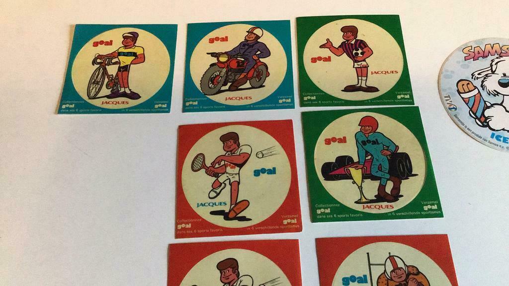 Stickers Jacques (x3), Enlèvement ou Envoi, Utilisé, Marque