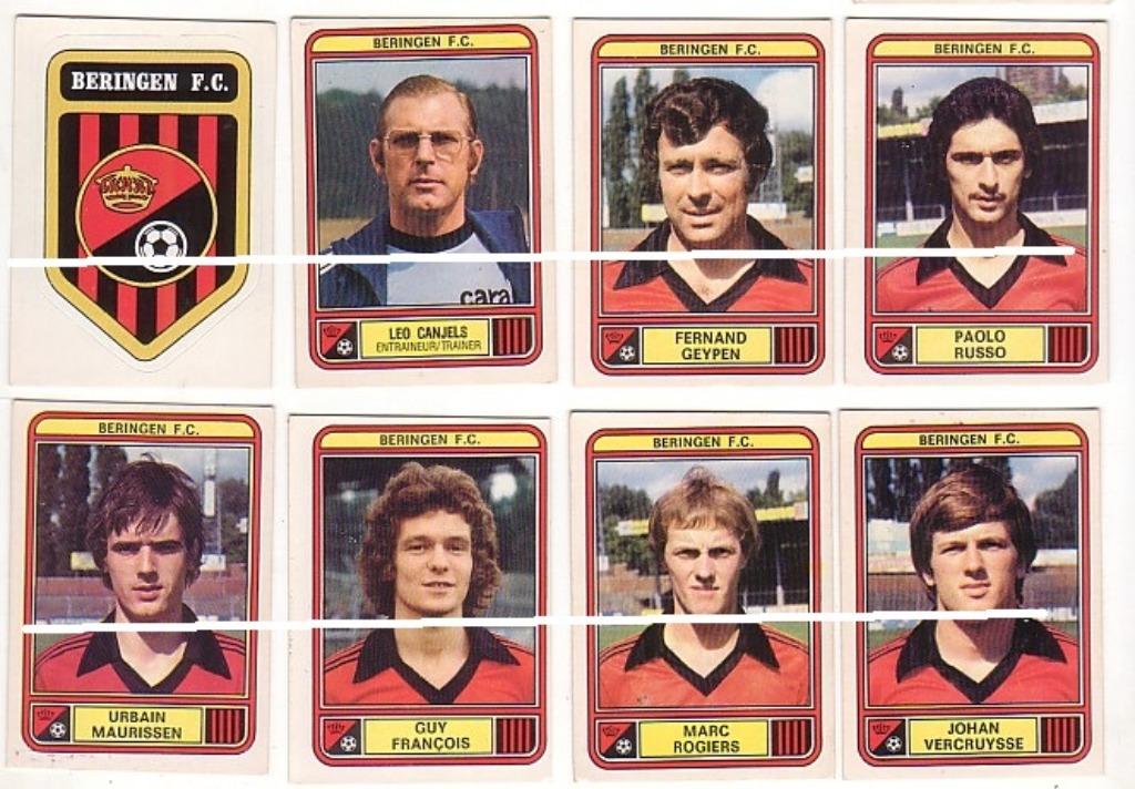 Panini / Football 79 / FC Beringen / 8 stickers, Verzenden, Gebruikt, Poster, Plaatje of Sticker